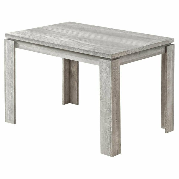 Daphnes Dinnette 32 x 48 in. Reclaimed Wood-Look Dining Table Grey DA3072155